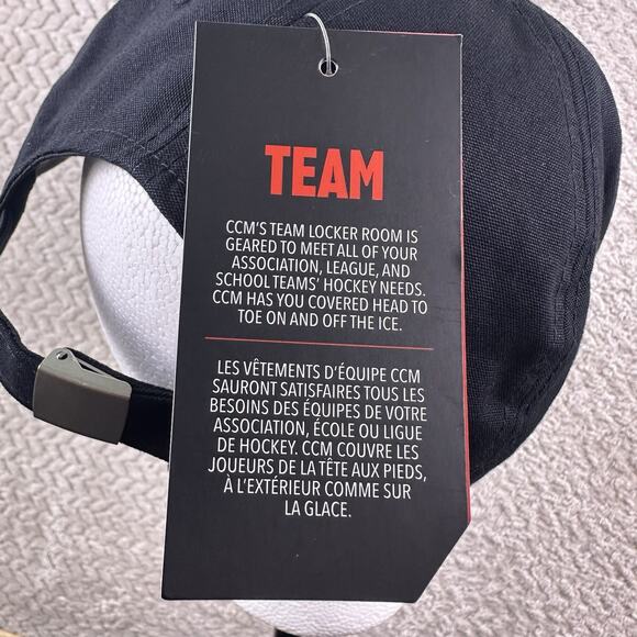 CCM Hockey Hat Cap Black One size fits all (most) New with tags -adjustable - Picture 10 of 11